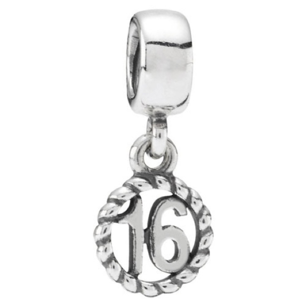 Genuine Retired PANDORA Sweet 16 Dangle Charm; 790494
